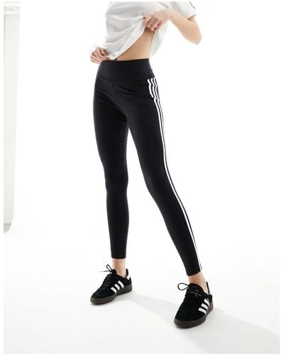 Adidas Womens Originals Animal Print 3 Stripe Leggings DV0114-Size M