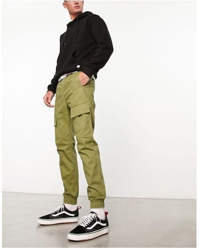 Another Influence Pantalones cargo con bajos ajustados - Verde
