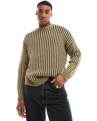 ASOS Relaxed Knitted Jumper - Natural