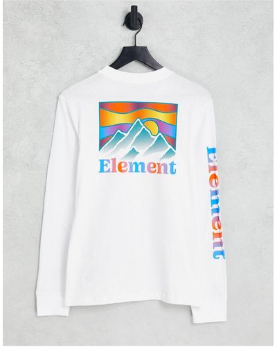 Element Kass Long Sleeve Top - White