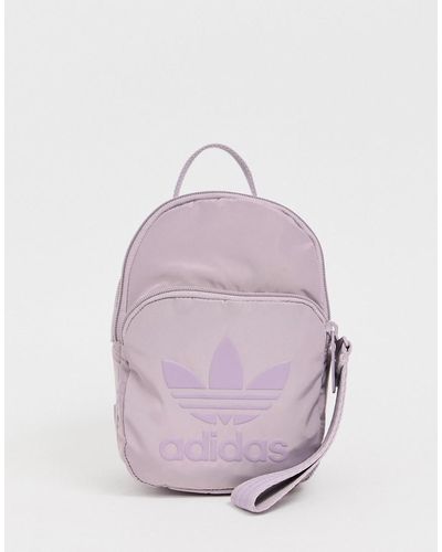 adidas Originals Sleek Mini Backpack In Purple