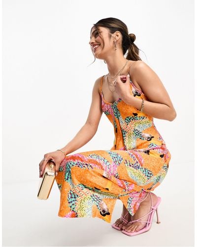 Never Fully Dressed Slip Maxi Dress - Multicolour
