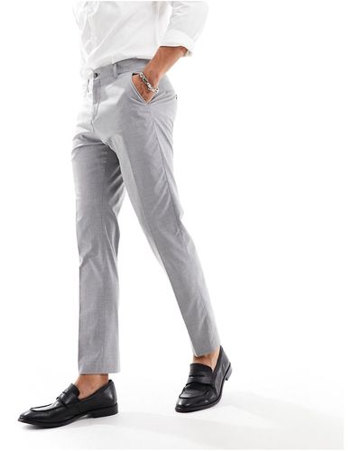 SELECTED Pantaloni eleganti slim chiaro - Bianco