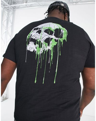 Bolongaro Trevor Camiseta negra con estampado efecto derretido - Negro