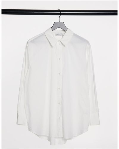 Weekday Edyn Cotton Shirt - White