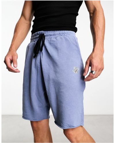 SIKSILK – lässig geschnittene shorts - Blau