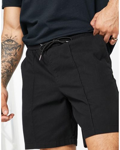New Look – locker geschnittene shorts zum reinschlüpfen - Schwarz