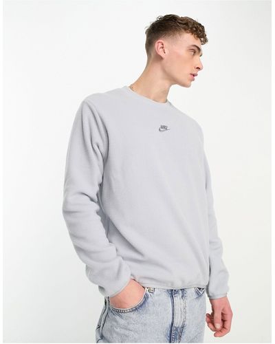 Nike – club – sweatshirt aus polarfleece - Grau