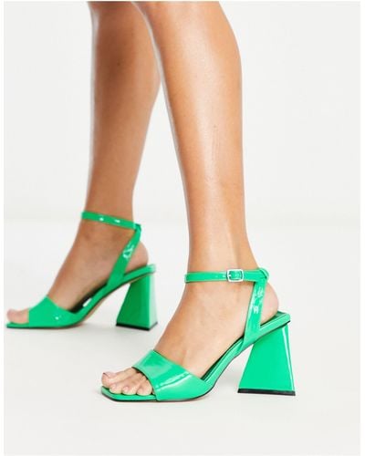 TOPSHOP Zapatos s con diseño en dos partes y tacón - Verde