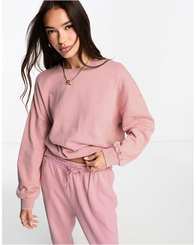 ASOS – oversize-sweatshirt - Pink