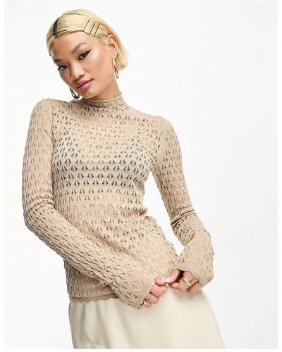 & Other Stories Open Knit Jumper - Natural