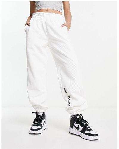 The Couture Club joggers Co-ord - White