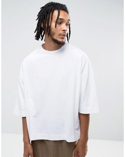 ASOS Super Oversized Boxy T-shirt In Heavy Weight - White