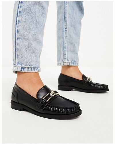 ASOS Melodic Slim Loafer With Chain - Blue