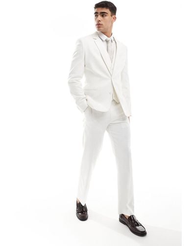 ASOS Slim Suit Jacket - White