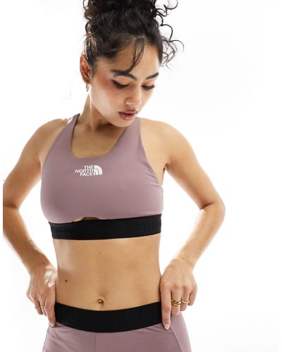 The North Face Training Mountain Athletic Mid Support Sports Bra - Grey