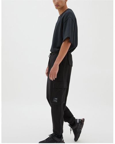 Pull&Bear Oversized joggingbroek Met Zakken - Zwart