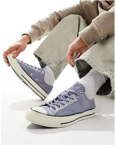 Converse Chuck 70 Ox Suede And Canvas Trainers - Grey