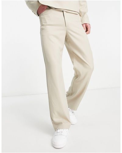 Collusion Pantaloni eleganti slim colore - Neutro