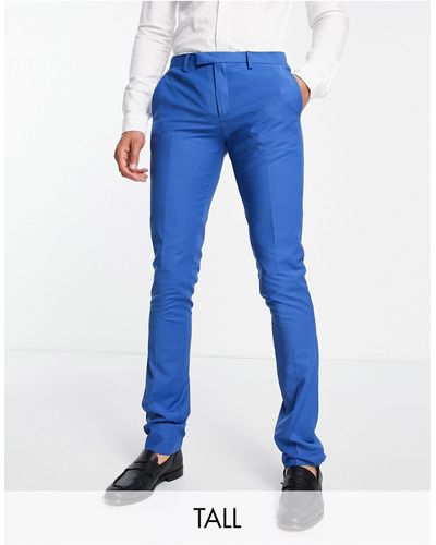 Twisted Tailor Tall - Ellroy - Skinny-fit Pantalon - Blauw