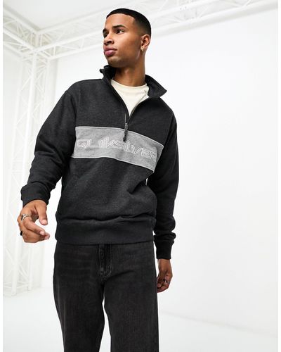 Quiksilver Bold Omni Quarter Zip Fleece - Black