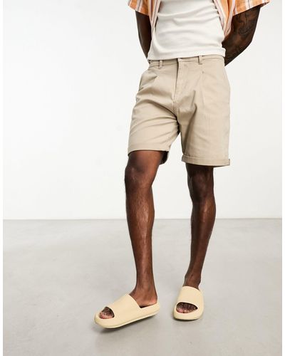 SELECTED Wide Fit Chino Short - Natural
