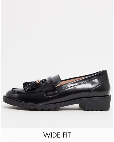 Raid Wide Fit Buster Flat Loafers - Black