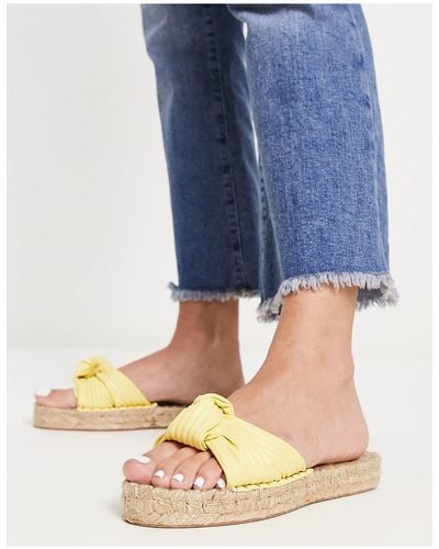 ASOS Jade Knotted Espadrille Mules - Blue