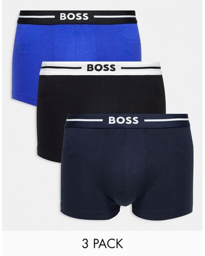 BOSS – bold – 3er-pack unterhosen - Blau