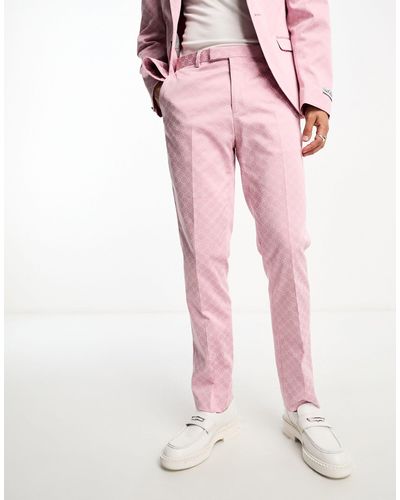 Twisted Tailor Kei Suit Trousers - Pink