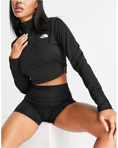 The North Face Training Cropped Long Sleeve Performance T-shirt - Black