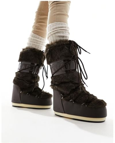 Moon Boot High Ankle Snow Boots - Black