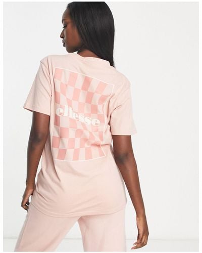 Ellesse Taya Back Print T-shirt - Pink