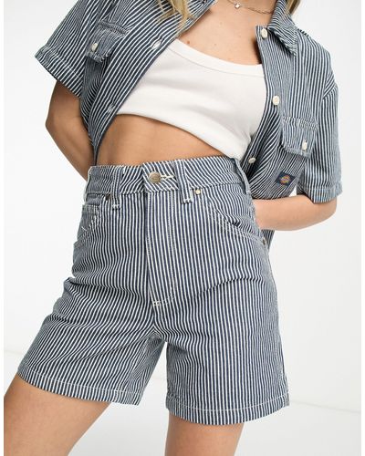 Dickies Hickory Shorts With Stripes - Gray