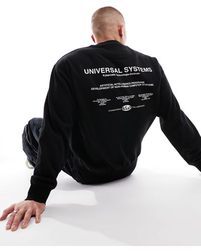 New Look Universal Print Sweatshirt - Black