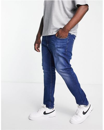 Tommy Hilfiger Big & tall - scanton - jeans slim lavaggio medio - Blu