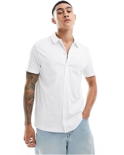 ASOS Jersey Shirt - White