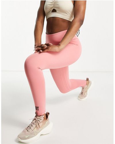 HIIT Aangerimpelde legging - Roze