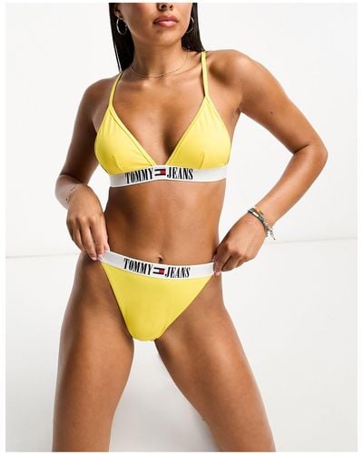 Tommy Hilfiger Tommy Jeans Archive High Rise Bikini Bottom - Yellow