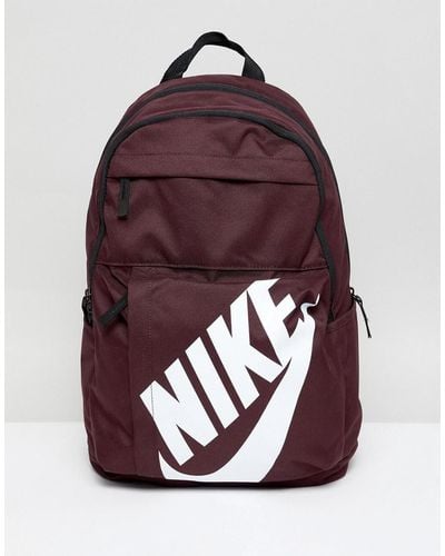 Nike Elemental Backpack In Burgundy Ba5381-652 - Red