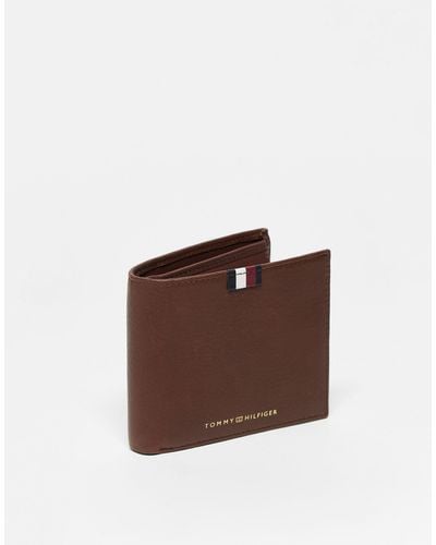 Tommy Hilfiger embossed-logo Calf Leather Wallet - Farfetch