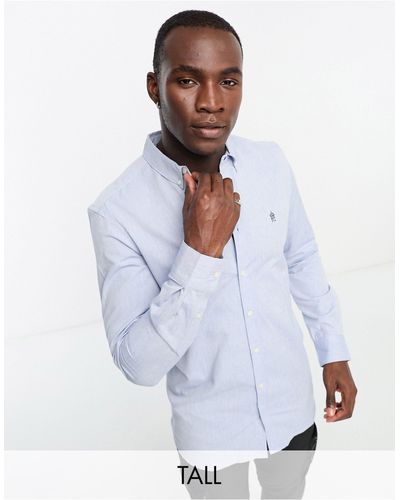 French Connection Tall Long Sleeve Oxford Shirt - White