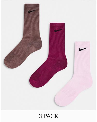 Nike Everyday Plus - Set Van 3 Paar Sokken - Roze