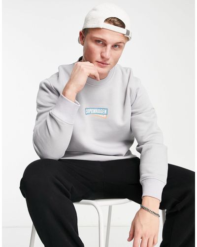 TOPMAN Copenhagen Sweatshirt - Gray