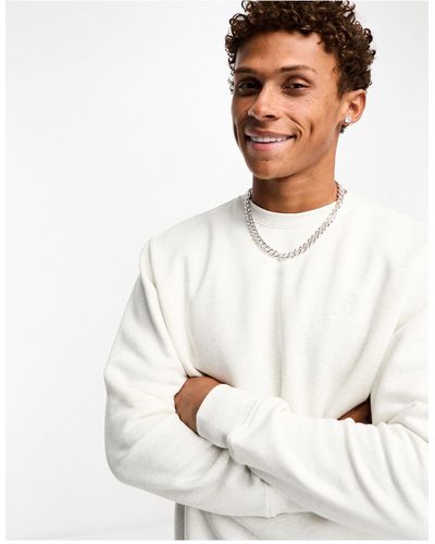 Nike – essentials – sweatshirt zum drüberziehen aus fleece - Weiß