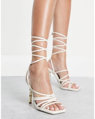 ALDO Bodisse Heeled Sandal With Bamboo Detail - Natural