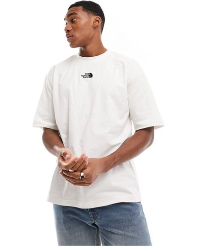 The North Face T-shirt oversize color sporco pesante - Bianco
