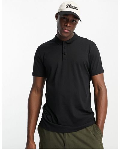 New Look Poloshirt Met Normale Pasvorm - Zwart