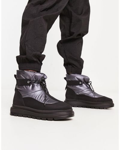 Timberland Ray City Puffer Boots - Black