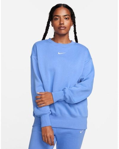 Nike Phoenix Fleece Oversized Sweatshirt - Blue